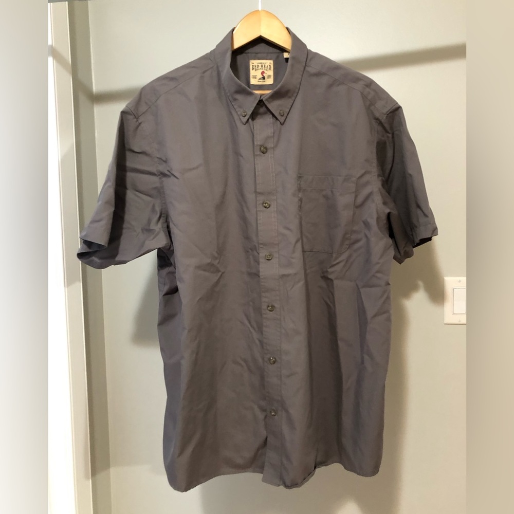 Men’s shirt sleeve button up, Redhead brand work shirt. excellent used condition
